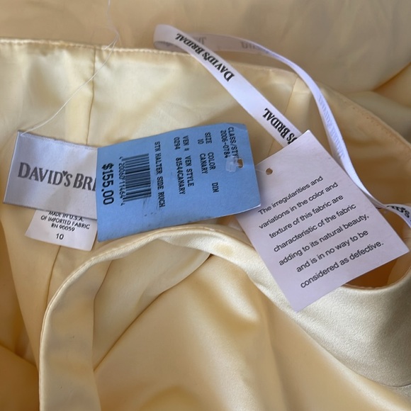 David’s bridal NWT size 10 halter ruched gown - Picture 7 of 9